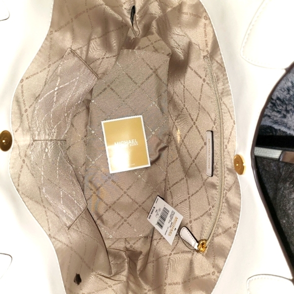 🔥SOLD🔥🆕️NWT BETH Michael🌻Kors LG Tote Shoulder bag/Ivory👜 - Picture 6 of 14